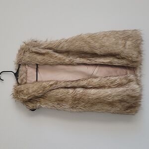 Icing Y2K Vintage faux fur Open Front Vest Mob Wife Classy Size S/M